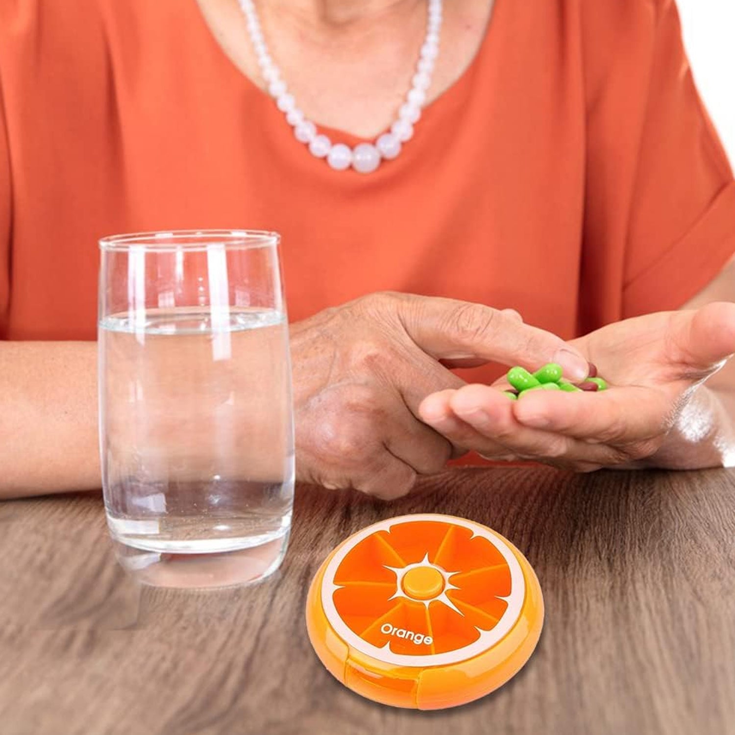 12609 Pill Box Medicine Dispenser 7-Day Week Weekly Whee Cute Portable fruit style 7 grid seal rotation Pill Organizer Medicine Box (1 Pc) 12609 Pill Box Medicine Dispenser 7-Day Week Weekly Whee Cute Portable fruit style 7 grid seal rotation Pill Organizer Medicine Box (1 Pc)